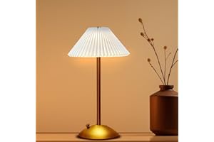 EJFOIEJ Portable LED Table Lamp with Touch Sensor, 3 Color Touch Control Rechargeable, 3-Levels Brightness Metal Desk, Bedside, Dining Room Light (White)