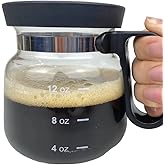 EXIGENT Coffee Glass Pot Tea Cup Mug Collectible 16 Oz Ounces (CoffeePot)