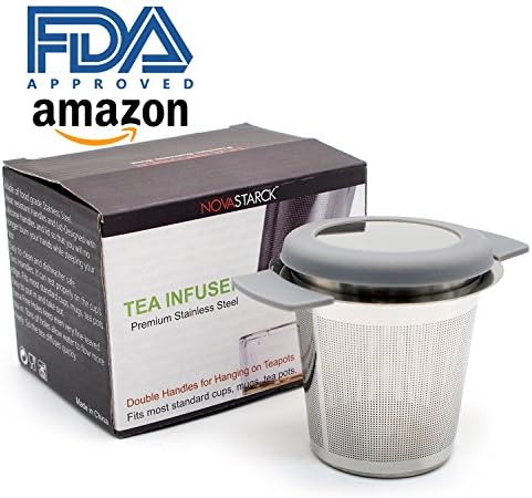 Professional Choice- Extremely Fine Mesh Tea Infuser Fit Standard Cups Mugs Teapots Premium Stainless Steel Filter for Brewing Steeping Loose Tea and Coffee, Large.