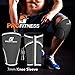 Knee Sleeve (Pair) Squat Knee Support & Compression for Powerlifting, Weightlifting, CrossFit WOD, Bodybuilding - Extra Thick 7mm Neoprene Knee Sleeves - Both Men & Women (Gray, Medium)