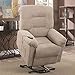 Coaster Furniture Power Lift Recliner Beige Chenille 600399