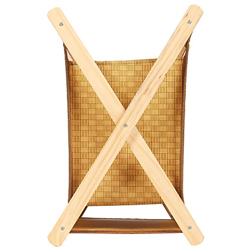 Magazine Holder Baskets - 2-Pack - Newspaper Rack - Foldable Bins Suitable for Bathrooms, Living Rooms, Bedrooms, Office | Brown, 12.6 x 13.5 x 8.25 Inches