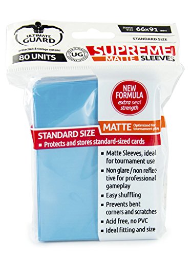 Supreme Matte Light Blue Sleeves (80)