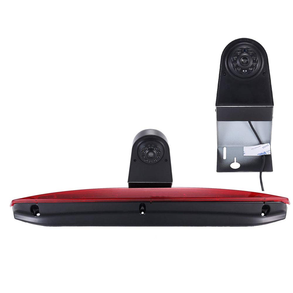 Car Third Roof Top Mount Brake Light Backup Camera, HD Night Vision Rear View Camera for Mercedes Benz Vito W447 109 111 114 BLUETEC LWB Kasten CDI Van 2 two double door Transporter 3rd MPV from 2015
