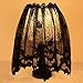 Vlovelife 20 x 60 inch Halloween Decor Lamp Shade Cover Lampshades Lamp Cover Vintage Halloween Decor Spider Web Black Lace Cover for Halloween Decorations Indoor