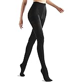 HA WA Womens 80 Denier Opaque Tights, Warm Tights for Winter Control Top