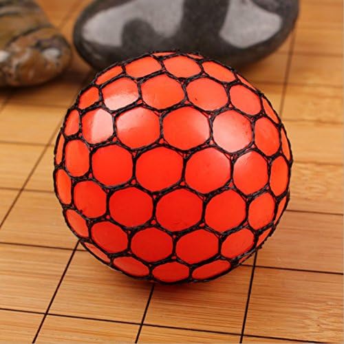 1pcs Mesh Squishy Ball Squeeze Grape Ball Relieve Pressure Ball £¨orange£