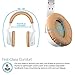 Naztech i9 Wireless Active Noise Cancelling Headphone 30 hrs Playtime for iPhones, Smartphones, Tablets, Computers,TV & Work/Airplane Adapter Included (Beige)