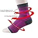 Thirty48 Plantar Fasciitis Socks, 20-30 mmHg Foot Compression Sleeves for Ankle/Heel Support, Increase Blood Circulation, Relieve Arch Pain, Reduce Foot Swelling (Black & Pink (2 Pairs), Medium)