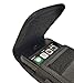 AISCELL Universal Metal Belt Clip Holster for Smartphone, Heavy Duty Black Nylon Canvas Pouch Case, Compatible for Moto G5S Plus, Moto E4 Plus,Moto G4, G5 Plus,with Slim Cover or Naked Phone
