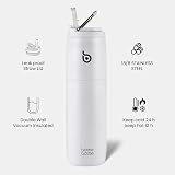 BOTTLE BOTTLE 950ml Insulated Stainless Steel Water Bottle with Straw White view 2