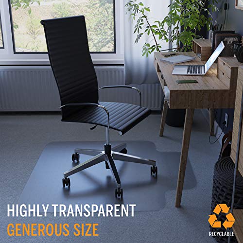 Office Chair Mat for Carpeted Floors Heavy Duty 48x36 , 2 Pieces