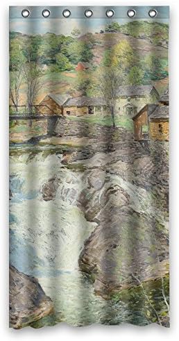 Cosbudy Polyester Shower Drape Of Willard Leroy Metcalf - The Falls For Teens Girls Kids Girl Family Teens. Durable Width X Height / 36 X 72 Inches / W H 90 By 180 Cm(fabric)