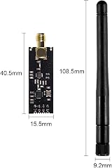 ALMOCN NRF24L01+PA+LNA 2.4G 1100m Wireless RF Transceiver Module SMA view 6