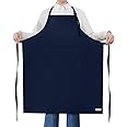 ROTANET Extra Large Apron for Men Adjustable Bib Aprons with 2 Pockets Cooking Kitchen Women Chef Water & Oil Resistant