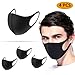 Yoruii Unisex Face Mask Dust Mask Anti Pollution Mask Reusable Mouth Masks for Cycling Camping Travel black 4 pcs