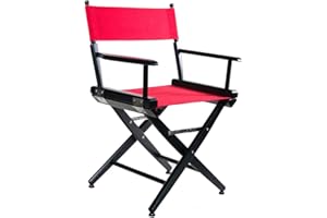 Filmcraft Short Black Frame Director Chairs (Black Frame/White Canvas)