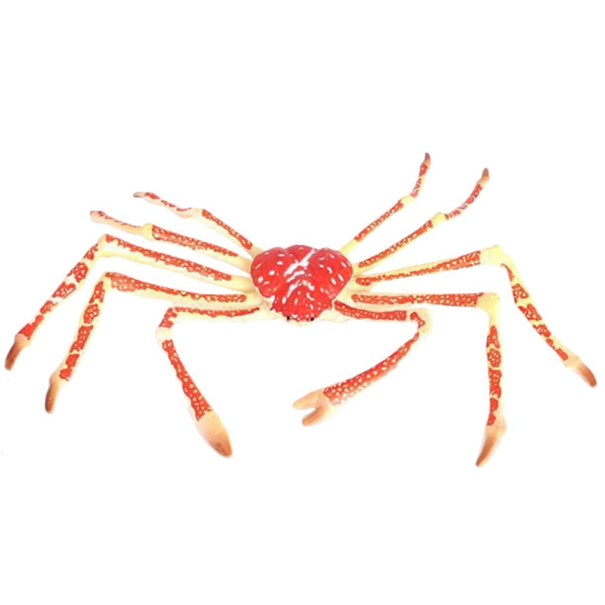Hohopeti Simulated Crab Model Educational Toy Realistic Plastic Crab Figurine Marine Animal Ornament for Kids Home Decor Party Favors