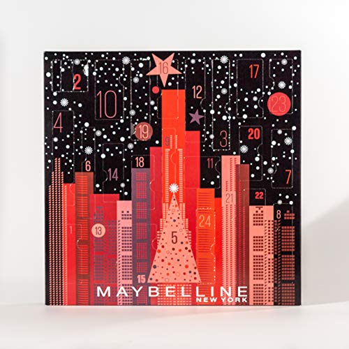 Maybelline New York Adventskalender mit Kosmetik hinter 24