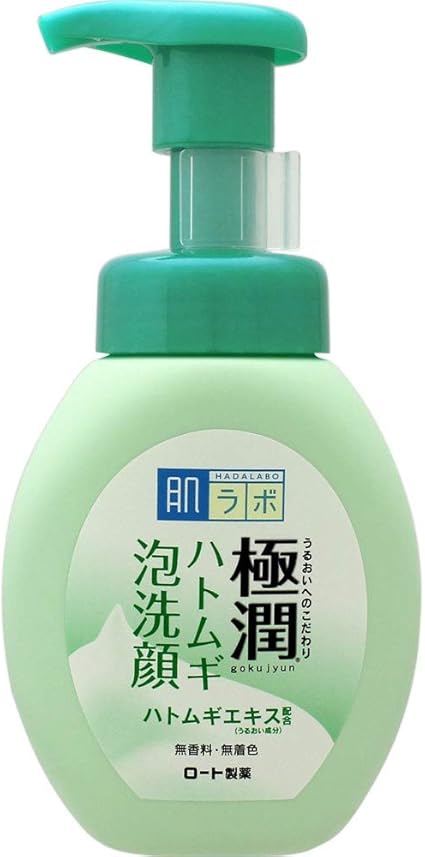 hada labo japan gokujyun hyaluronic acid moisture bubble foaming cleanser 160ml