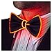 NEON NIGHTLIFE Light Up Bow Tie, Red Men's Glow in the Dark LED Tie