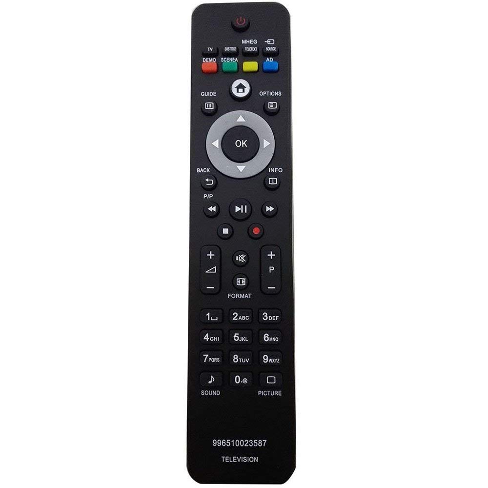 VINABTY Replaced Remote for Philips TV 996510023587 PET745/12 32PFL5404H/12 32PFL5604H/10 37PFL5604H/10 37PFL5604H/12 37PFL5604H/10 42PFL5604H/12 47PFL5604H/10 47PFL5604H/12 47PFL7404H/12 242254902314