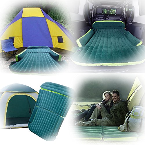 Wolfwill Universal SUV Travel Air Mattress - Multifunctional Mobile Inflatable Air Bed Cushion Dedicated for Sleep Rest and Intimate Motion (Green)