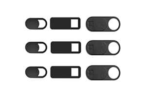 California JOS 9 Pack(3 Large + 3 Medium + 3 Small) 0.03 inch Ultra Thin Webcam Cover Slide Camera Blocker Protect Your Privacy Security for MacBook Air, Laptop, iPad, iMac, PC, iPhone