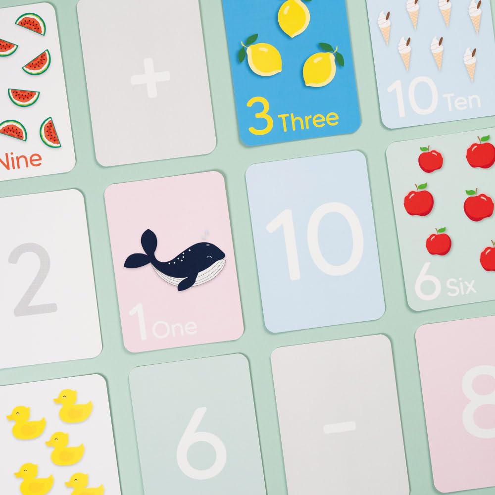 123 Number Flashcards - Learn First Numbers, How to Count & 123's Easily - Educational toys for 3+ Toddlers