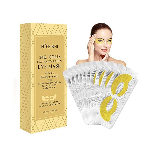 10x-Gold-Collagen-Eye-Mask-Infused-Caviar-Extract-Hyaluronic-Acid-Under-Eye-Patches-Moisturiser-Eye-Mask-for-Dark-Circle-Puffy-Eye-Eye-Bags-Fine-Lines-Anti-Ageing-Eye-Treatment-Hydrating-Firming-Pads 10x Gold Bio Collagen Eye Mask Infused Caviar Extract, Hyaluronic Acid Under Eye Patches Moisturiser Eye Mask for Dark…