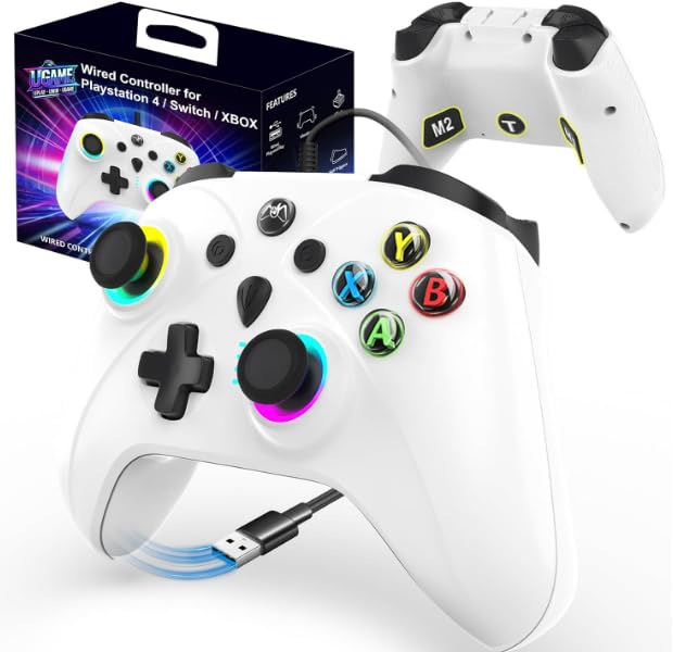 Photo 1 of CunPeyjmo Replacement for PS5 Controller with Back Paddles,Wirless Remote with Turbo and 2 Programmable Back Paddles,Ideal Gifts