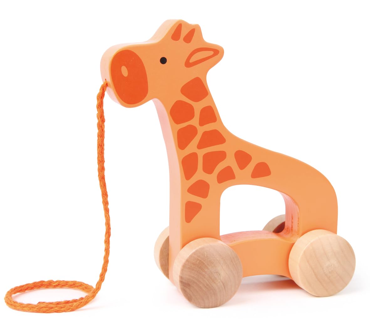 Hape E0906 Giraffe - Push and Pull Along Wooden Toy - For 12 Months +