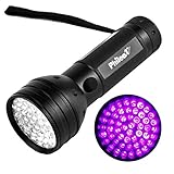 Phileex Blacklight Ultraviolet Light UV 51 LED Black light Flashlight Handheld Portable Battery Powered Pet Supplies for Scorpion Stains Cat Pet Urine Detector