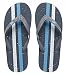 Showaflops Mens' Antimicrobial Shower & Water Sandals for Pool, Beach, Dorm and Gym - Grey/Turquoise 13/14 primary