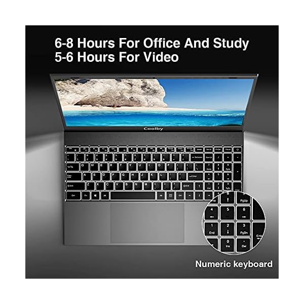 Slim Computer Laptop15.6”, Intel J4125 Quad Core 8GB DDR4,256GB SSD, Windows 11 Compatible, PC Notebook 1080P Windows…