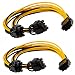 6 pin to 2 x PCIe 8 (6+2) pin Graphics Card PCI-e Express VGA Splitter Power Extension Cable(2 Pack)