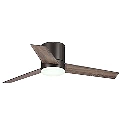 Vaczon 48 Inch Black Low Profile Ceiling Fan with