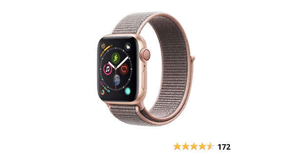 Apple Watch Series 4 GPS + cellular, 40 mm, met Pink Sand Sport Loop,  Aluminium behuizing. : Amazon.nl: Elektronica