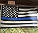 TripleRValue | Thin Blue Line American Flag | Durable Polyester | Supporting Local Law Enforcement | With Brass Grommets | 3 X 5 Foot