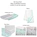 Mint Woodland and Geometric Patchwork 3 Piece Crib Bedding by The Peanut Shell