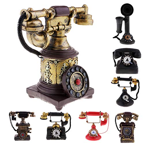 Baosity Vintage Antique Rotary Telephone Corded Retro Phone Home Decoration 7111-39 - Thumbnail 7