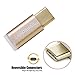 Type C Adapter, VANDESAIL Male USB-C 3.1 to Micro USB 3.0 Female Adapter Converter for New Macbook/Nokia N1 (2-Pack,Golden)