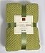 Home Soft Things Knitted Tweed Throw Blanket, 50 in x 60 in, Citron