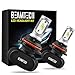 BEAMTECH 9007 LED Headlight Bulb,CSP Chips 50W 8000 Lumens 6500K Xenon White Extremely Bright Conversion Kit of 2