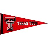 Texas Tech Mini Pennant - Size: 4" x 9" - Officially Licensed - 1 Pennant Per Pack