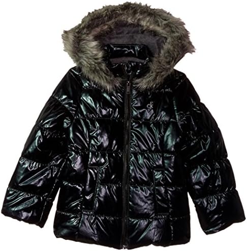 calvin klein metallic puffer jacket