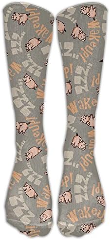 Prank Flying Pig Women's Compression Socks Classic Athletic Socks Crew Socks Unisex High Stockings