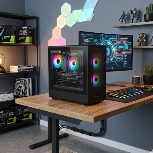 Nuwo i7 Fixed Gaming PC up to 4GHz | 32GB RAM | 1TB SSD | GTX 1050 Ti 4GB | Windows 11 Pro Pre-Installed | Desktop Gaming Computer | WiFi Ready | Crow