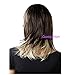 GOOACTION Women Fashion Shoulder Length Natural Straight Brown and Blonde Highlights Wig with Bangs Synthetic Cosplay Party Hair Wigs