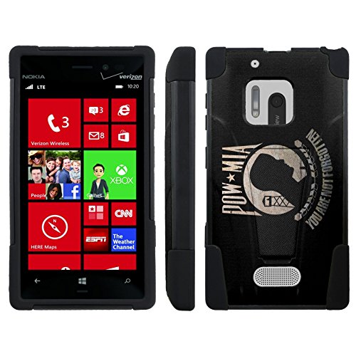 [ArmorXtreme] Case for Nokia Lumia 928 [Hybrid Armor KickStand Dual Layer Protection Case] - [POW MIA Flag]